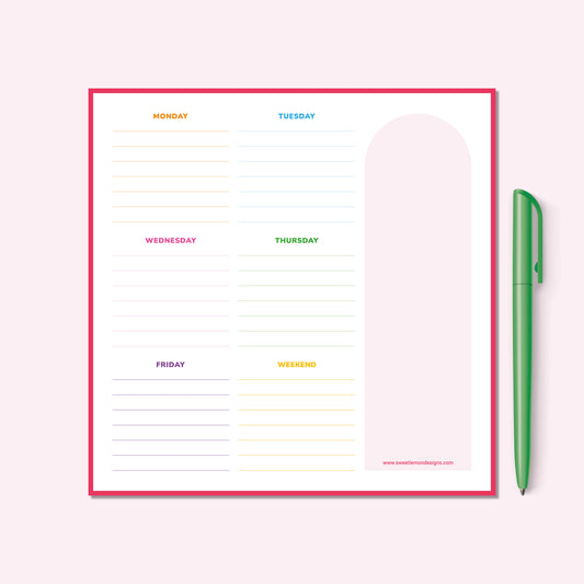 Weekly Notepad