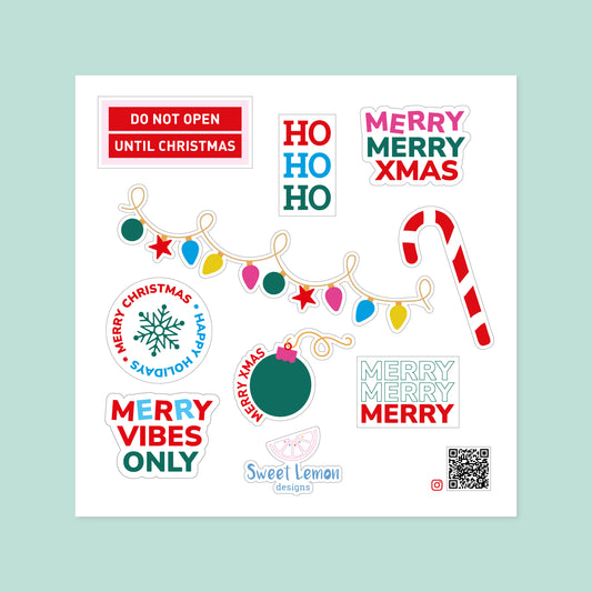 Merry Sticker Sheet